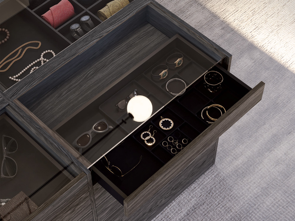 Puedes personalizar los cajones de la isla Vista de Besform