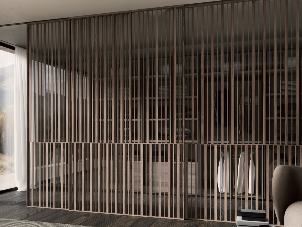 Cerramiento a medida para proyectos personalizados Strip de Besform Night Collection