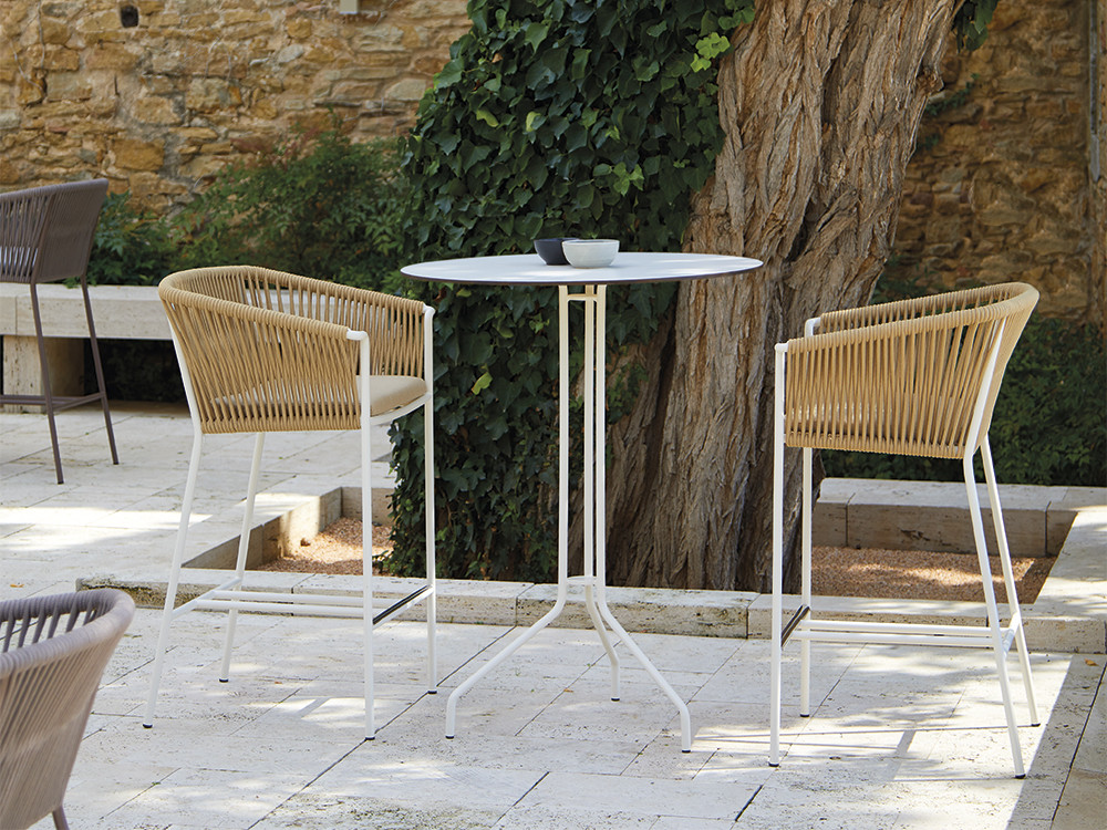 Mesa alta redonda Weave