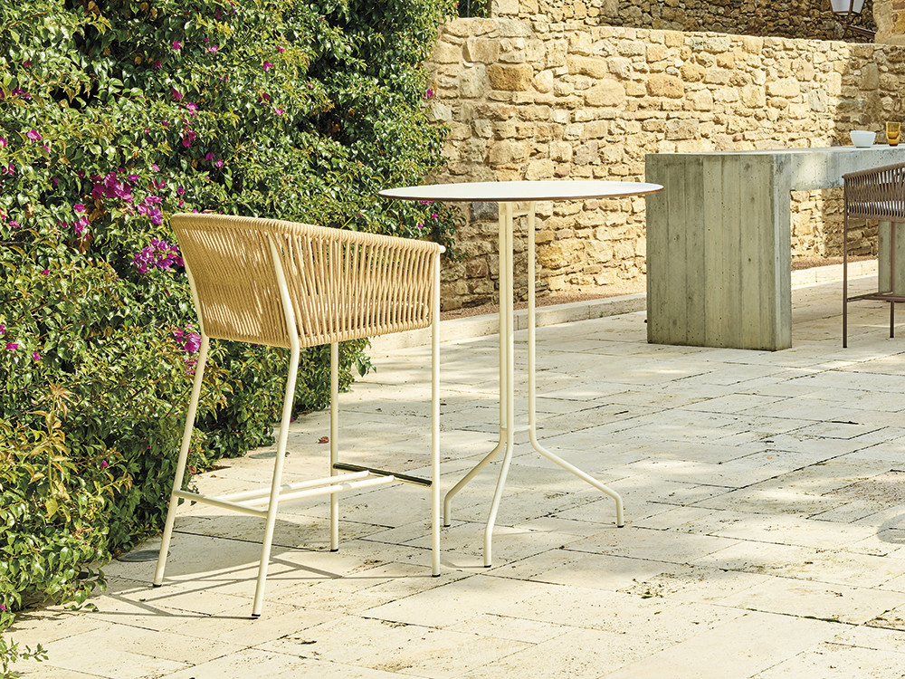 Mesa alta redonda Weave