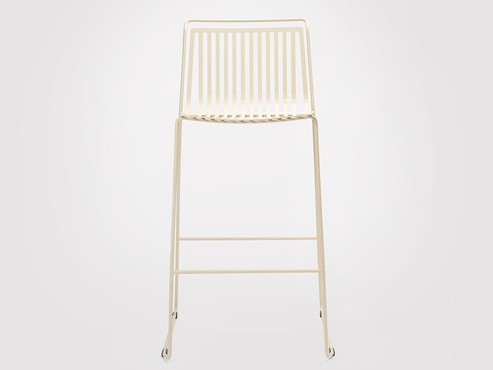 Taburete Alo asiento 75cm para interior o exterior de acero pintado epoxy Ondarreta