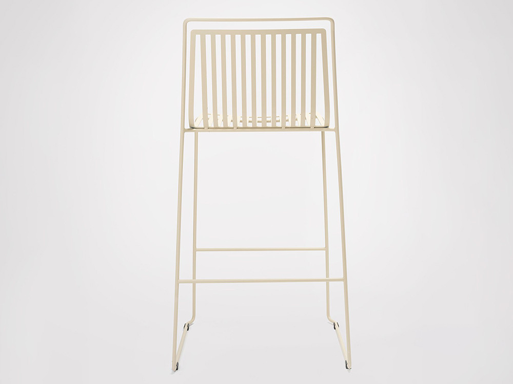 Alo Outdoor de acero pintado epoxy, taburete de cocina.