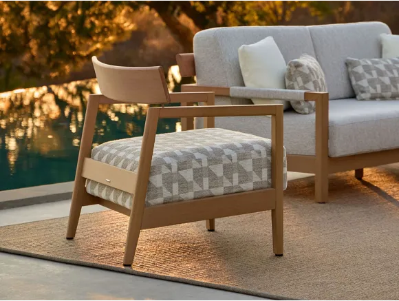 Sillón Club Kubik fabricado en TechTeak de Point