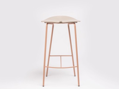 Ant taburete de cocina de ondarreta con asiento de polipropileno personalizable