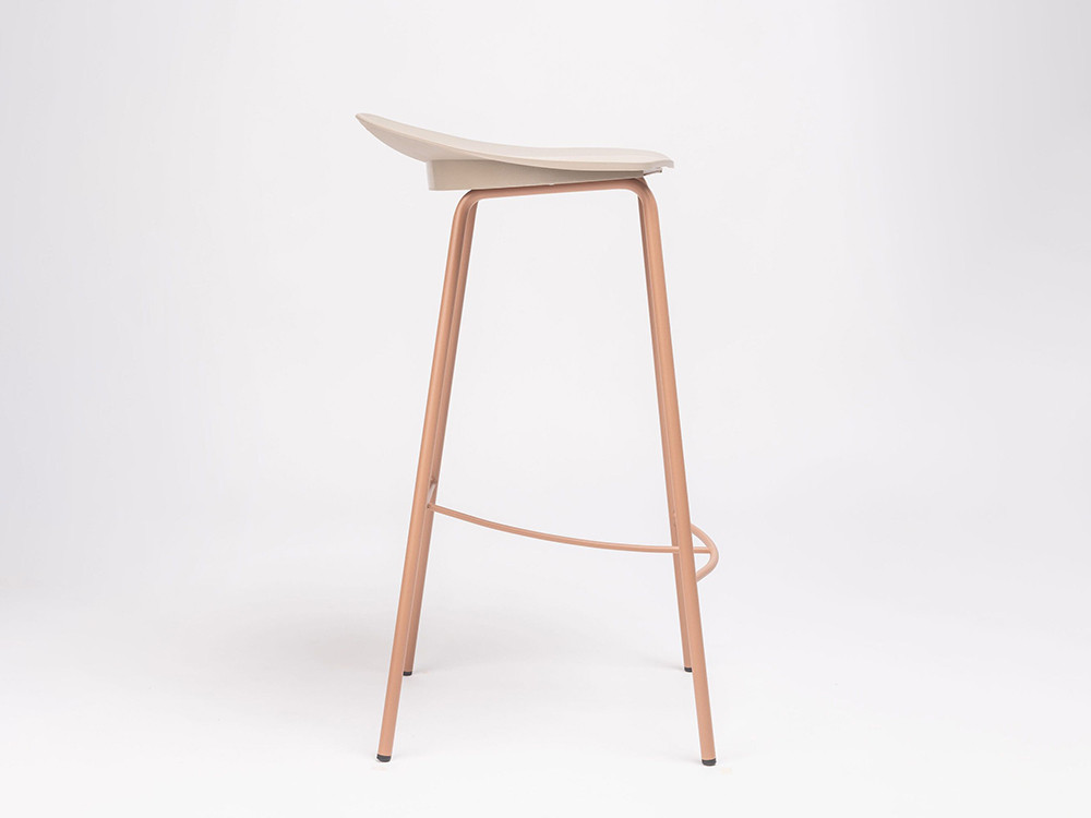 Ant outdoor taburete de cocina de ondarreta con estructura de acero epoxy personalizable