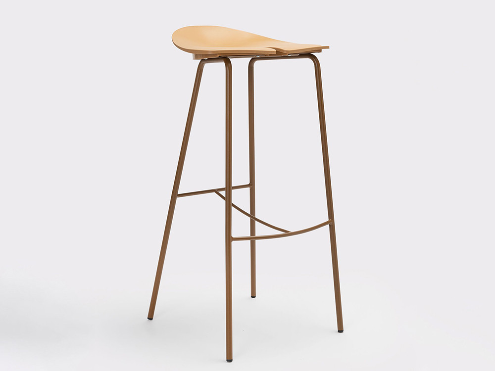 Ant taburete de terraza o jardín con asiento de diseño en polipropileno, escoge el color