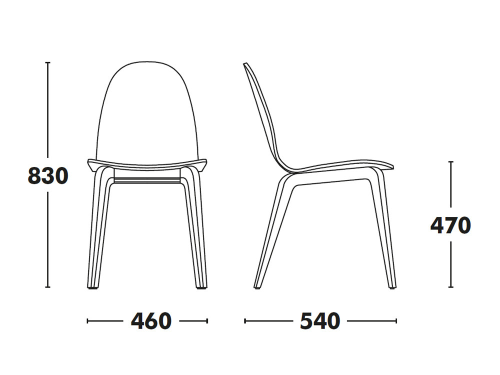 Silla Bob de madera de haya