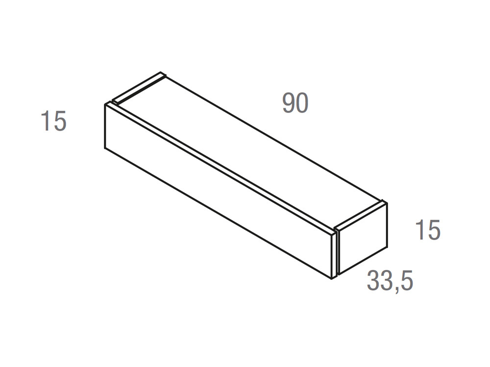 Mesita de noche suspendida Sora Silk