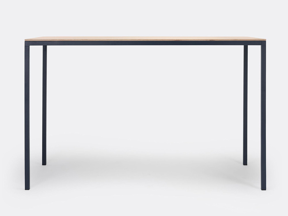 Ondarreta mesa Dry: mesa alta de diseño acabado en haya para espacios modernos.