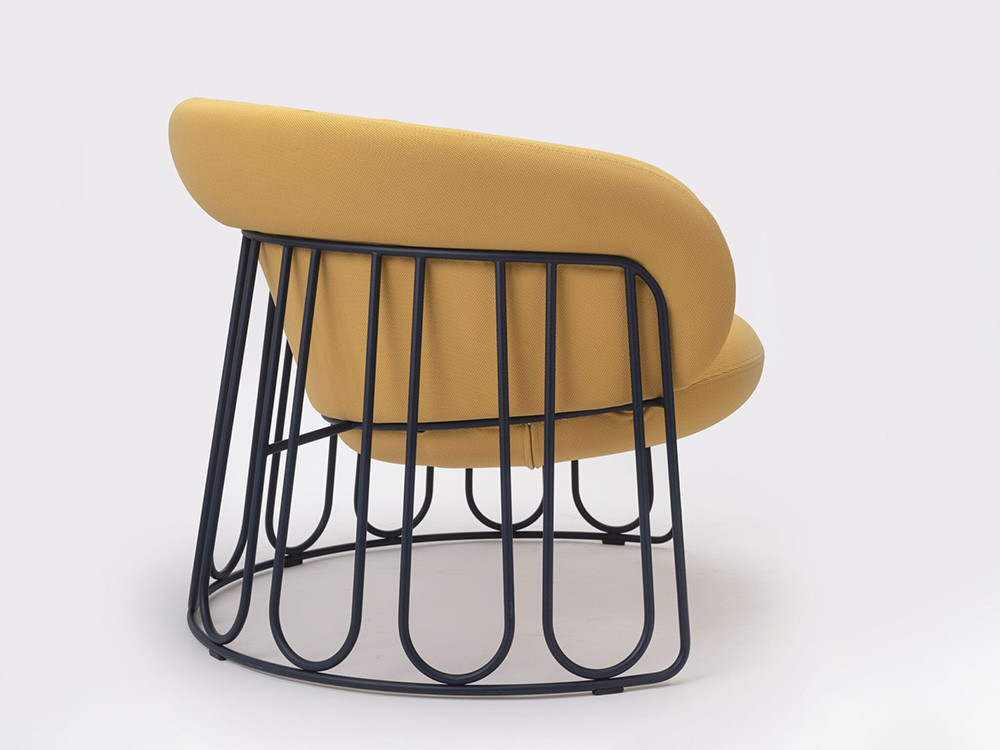 Silla lounge Ginger personalizada: ergonomía y diseño exclusivo de Ondarreta en acero