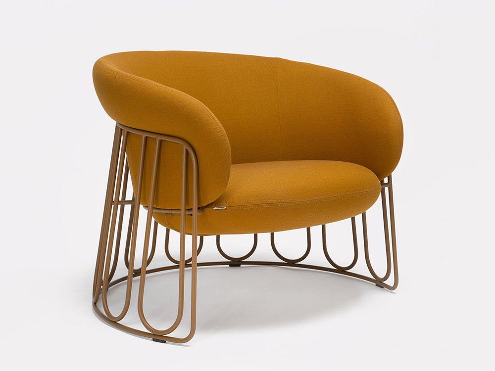 Ondarreta Ginger: silla lounge de líneas orgánicas, ideal para butacas salón modernas