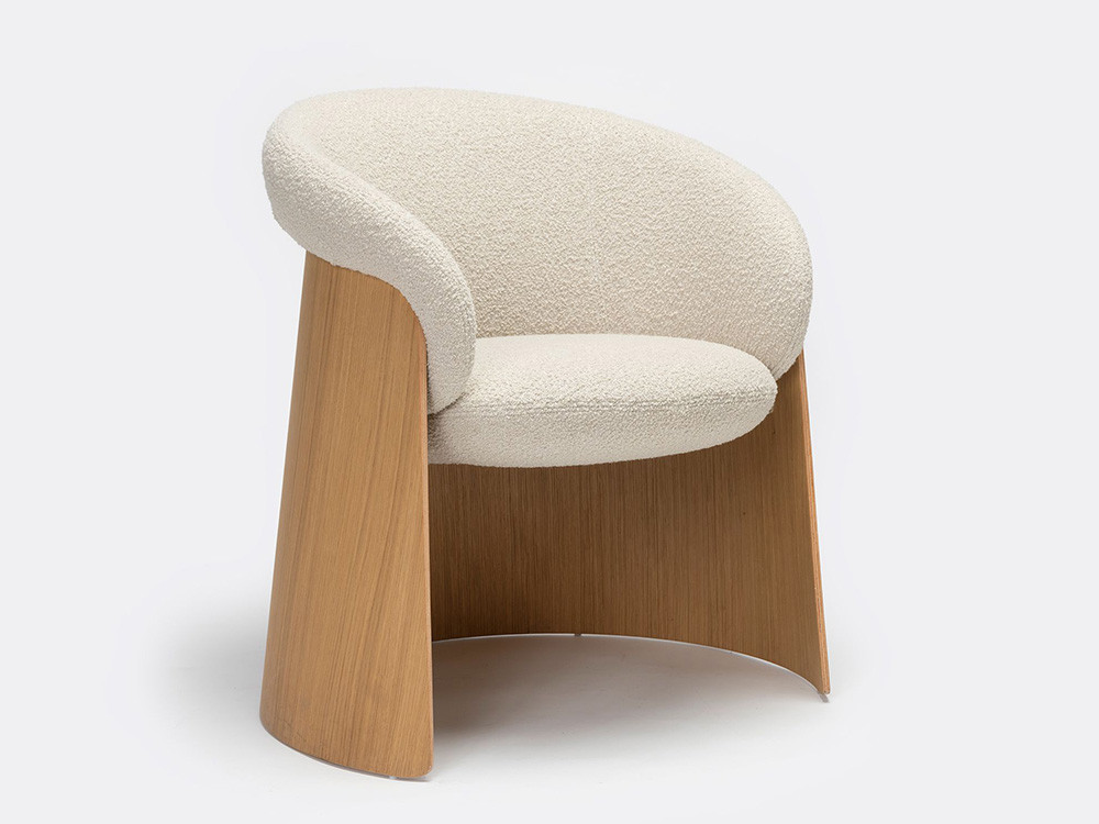 Silla tapizada Ginger Madera