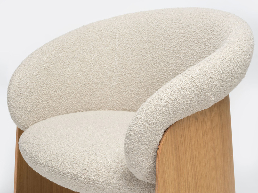 Silla tapizada Ginger Madera