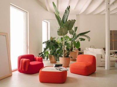 Salones de diseño con el sofá modular Gumi: confort personalizado con el sello de Ondarreta