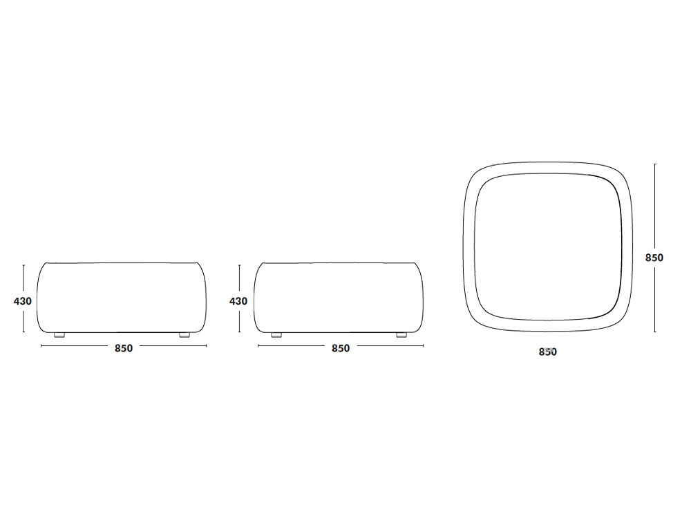 Mesa de centro con o sin almacenaje Gumi