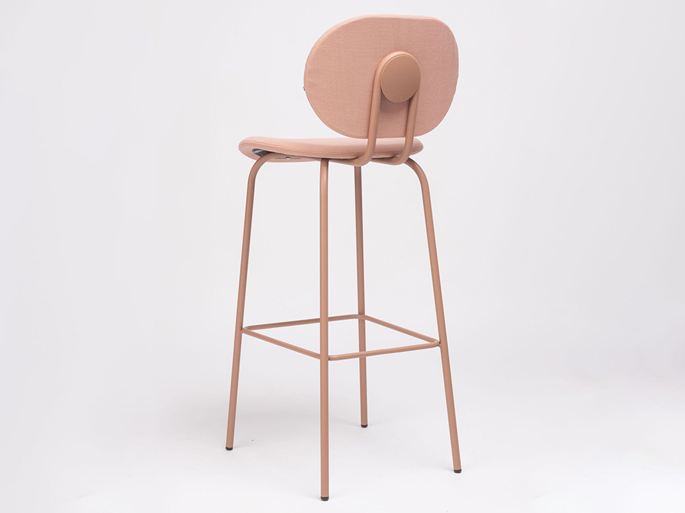 Taburete Hari personalizado: confort en textil y dos alturas para ambientes de diseño