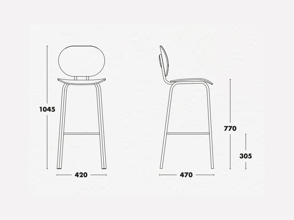 Mobel 6000: taburete Hari Ondarreta, mobiliario exclusivo en polipropileno para tu hogar