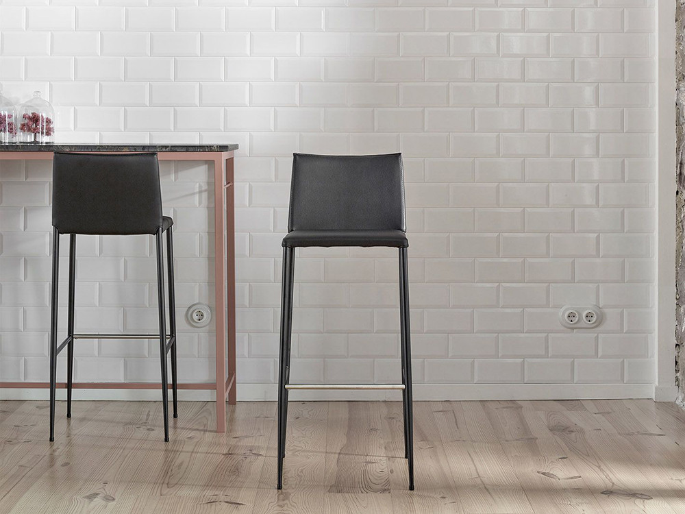 Taburete tapizado Moka