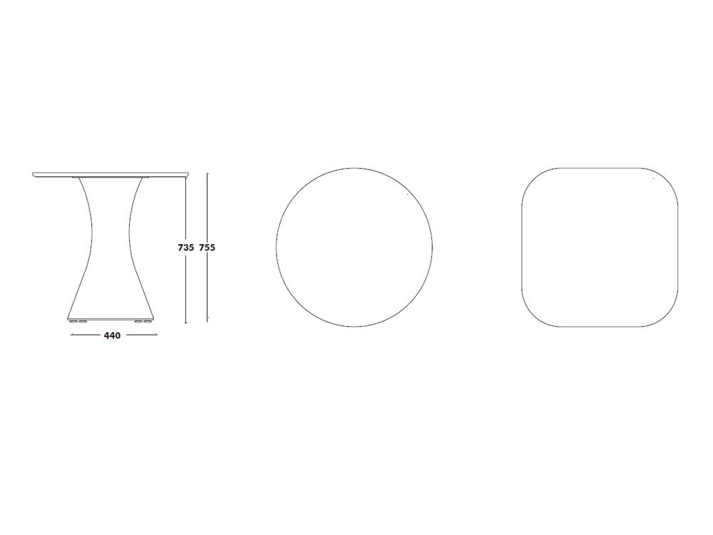 Mesa redonda de diseño Sako de Ondarreta: versatilidad en varias medidas con el toque cálido del roble y base artesanal