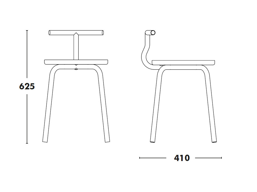 Taburetes modernos Tam de Ondarreta: estructura minimalista y asiento tapizado personalizable