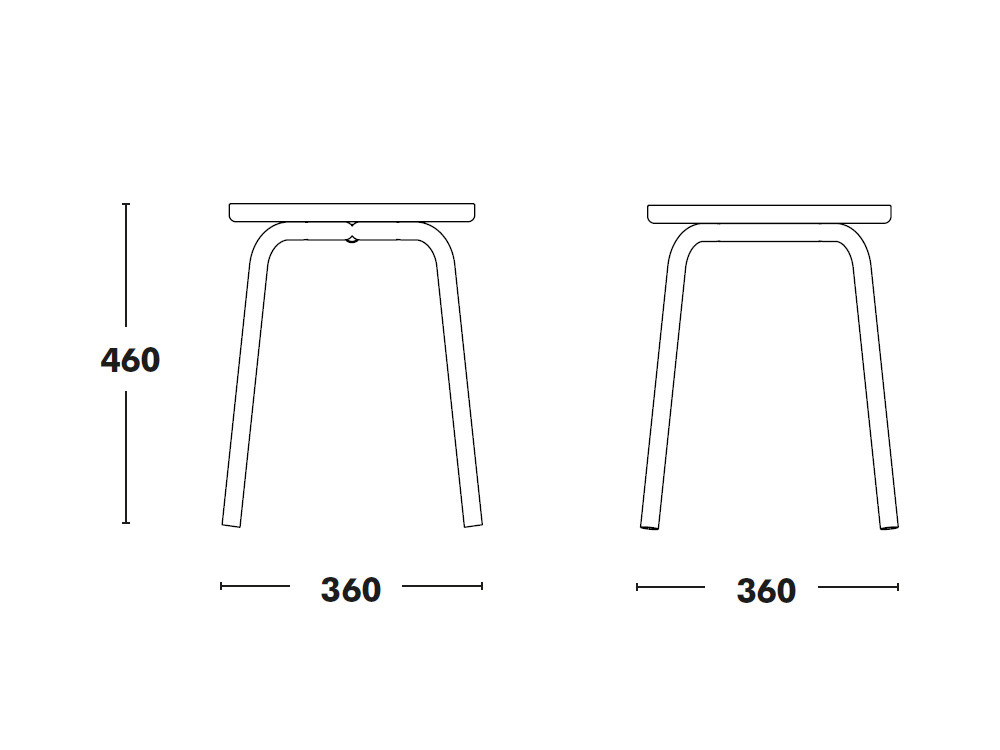 Muebles Ondarreta: taburete bajo Tam con respaldo, funcionalidad y estilo contemporáneo para tu hogar