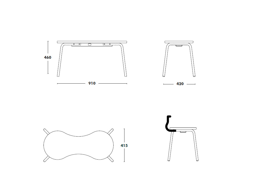 Banco descalzador Tam de Ondarreta: versatilidad tapizada con estructura de acero para dormitorios modernos