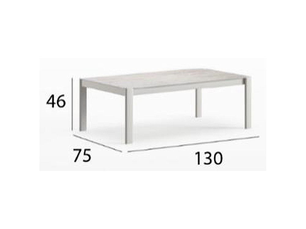 Mesas de centro de diseño Patmos: estilo moderno de Arkimueble en aluminio y sintered stone