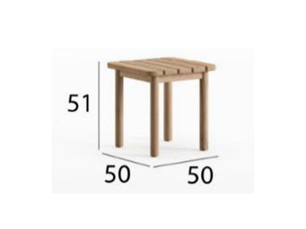 Mesa madera terraza Terra: elegancia de Arkimueble en teca maciza para exterior