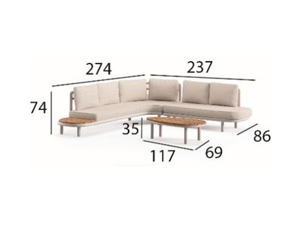Conjunto de sofá rincón Lima