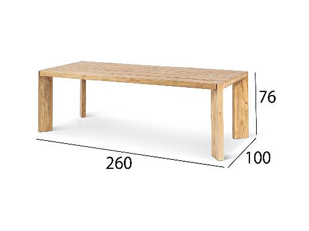 Mesa de teca Eco