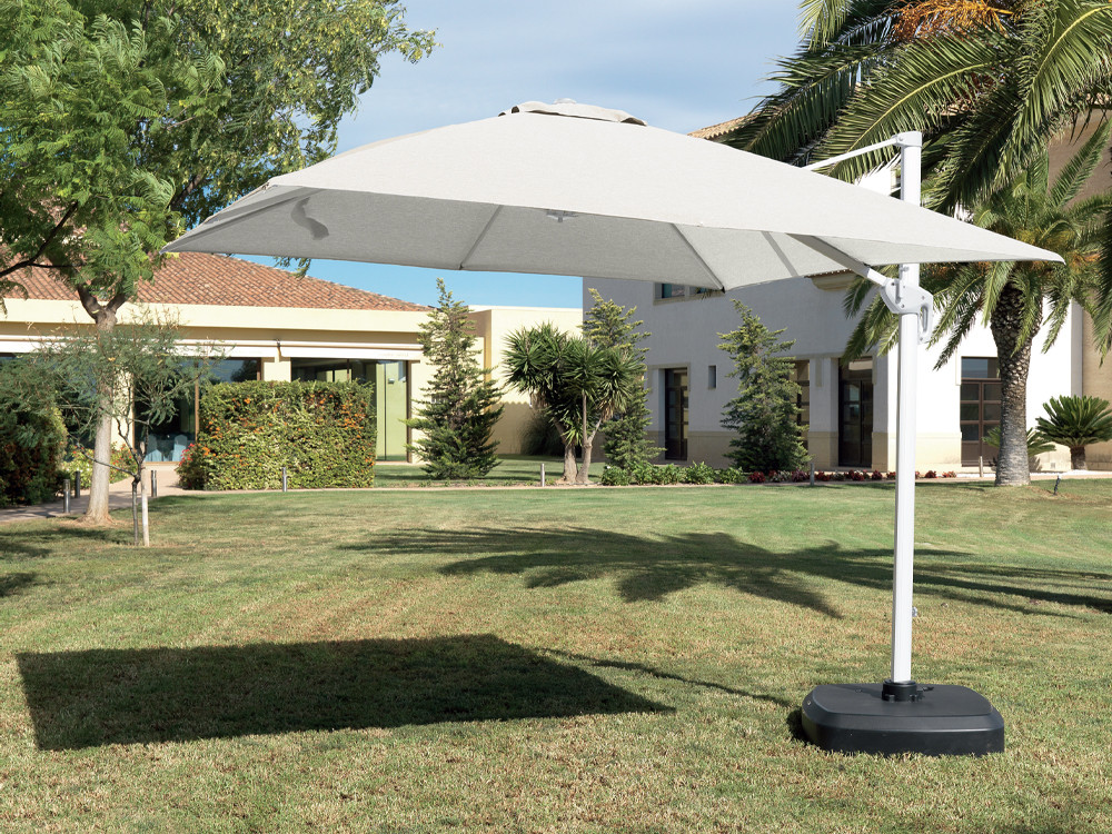 Sombrilla jardín Ibiza de Arkimueble: modelo de 300x300cm con base incluida