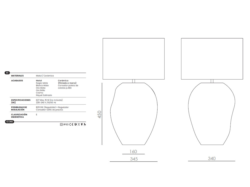 Pie de lámpara Ural