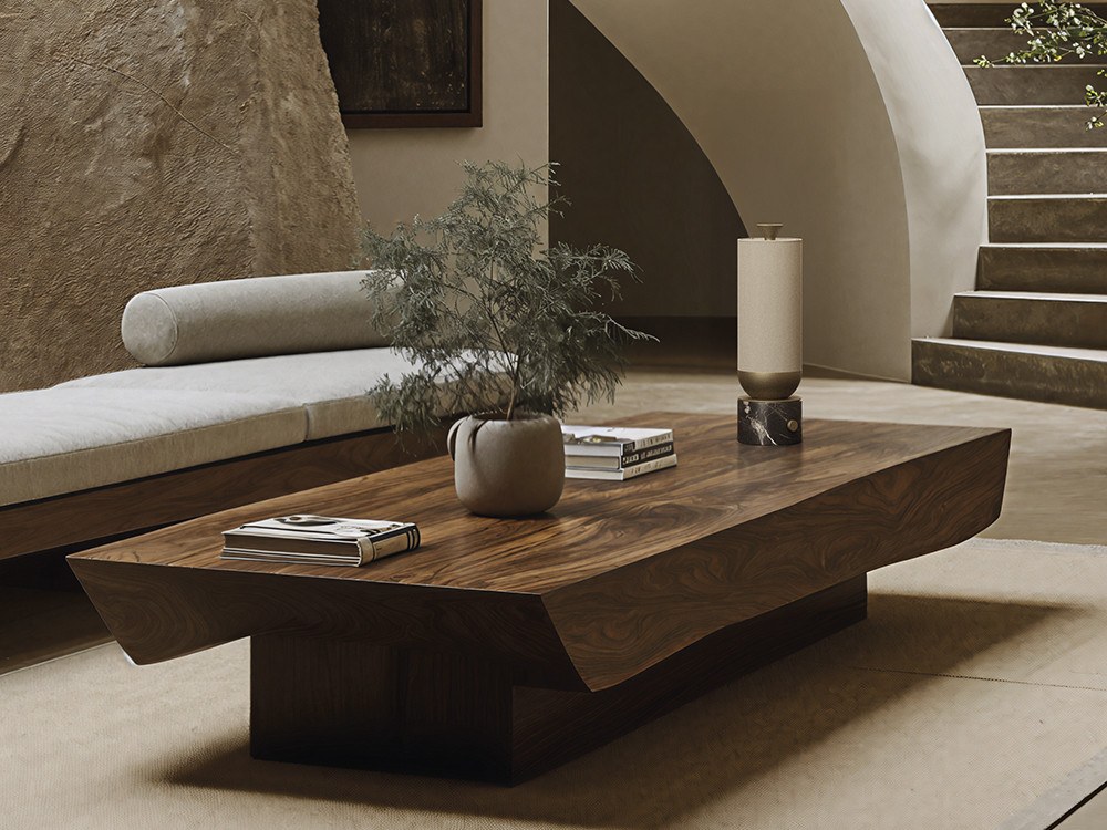 Mobel 6000: lámpara de mesa Gamb de Aromas del Campo con pie de mármol y luz regulable