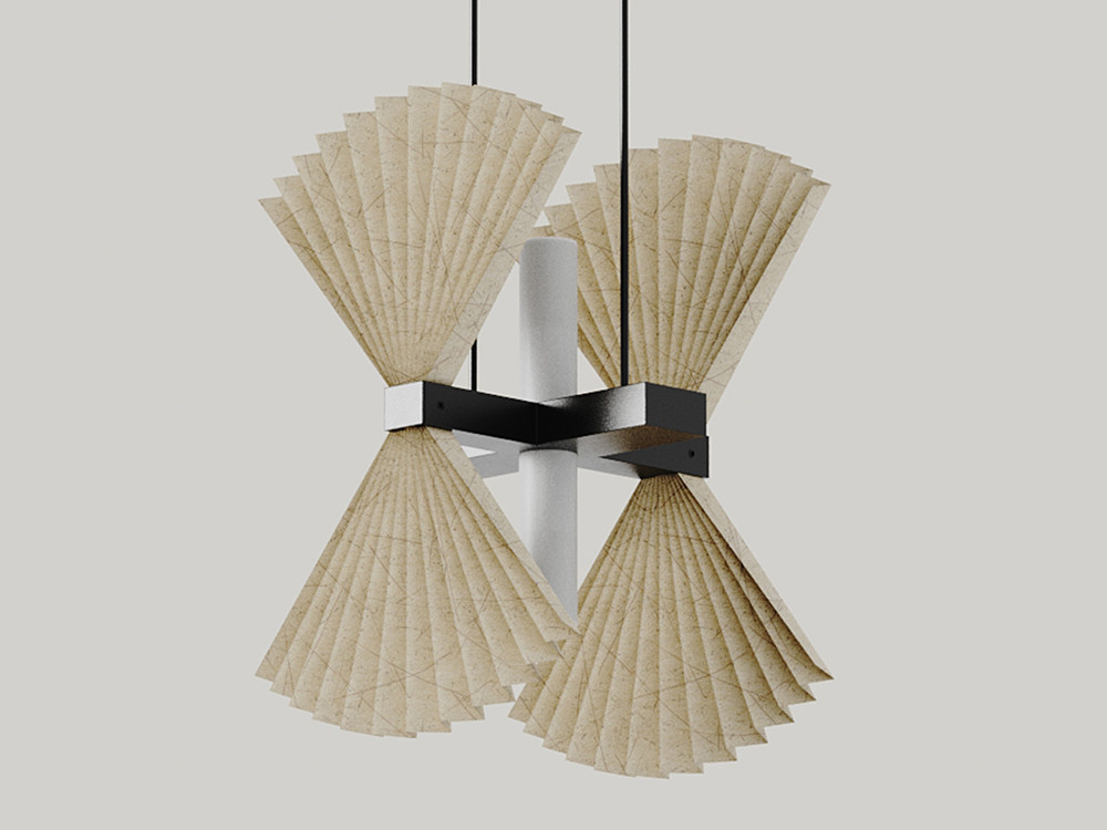 Lámparas de techo modernas Hita: elegancia de Aromas del Campo con difusor de pergamino para salón