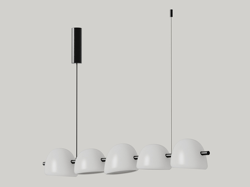 Lámparas de techo modernas Lada de Aromas: cinco puntos de luz en cerámica artesanal para iluminar el salón