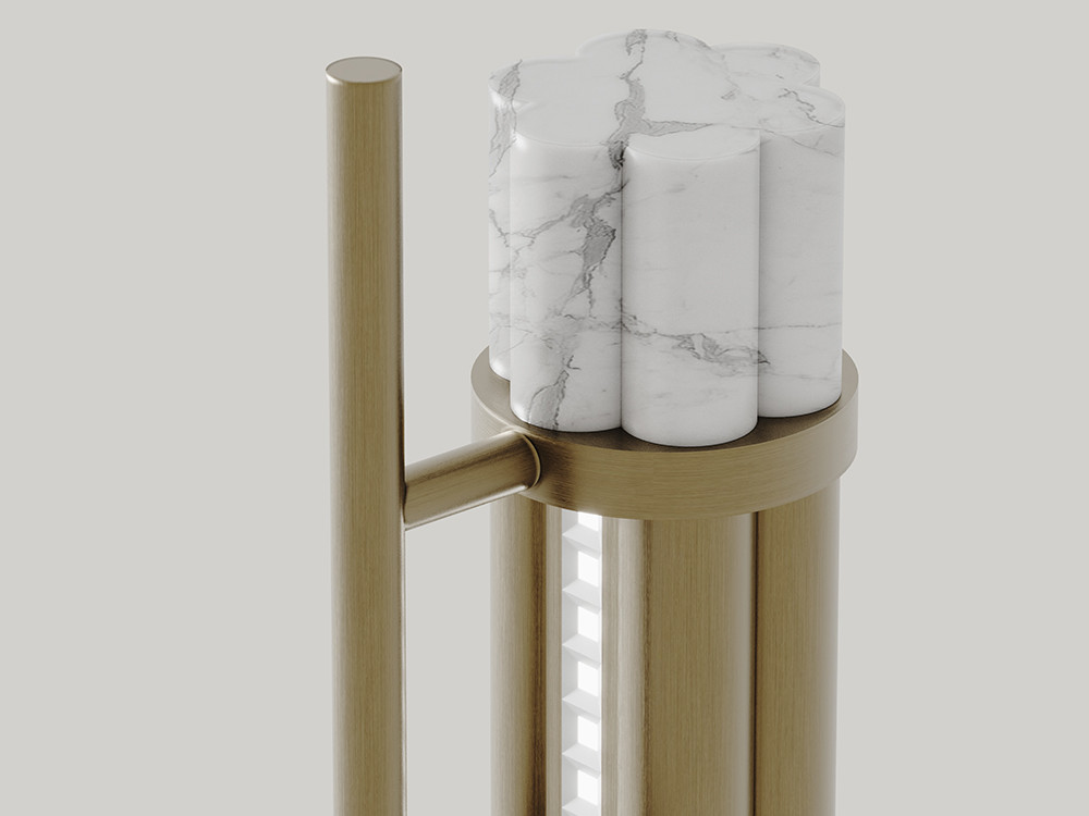 Aplique de pared moderno Tasta: elegancia de Aromas en metal y materiales nobles de alta gama