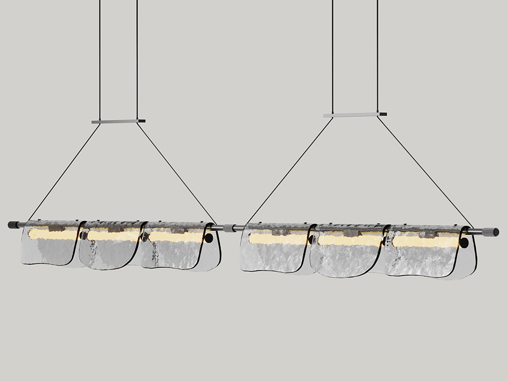 Lámpara de techo Lida de Aromas del Campo: luz decorativa con pantalla de cristal y cuerpo metálico