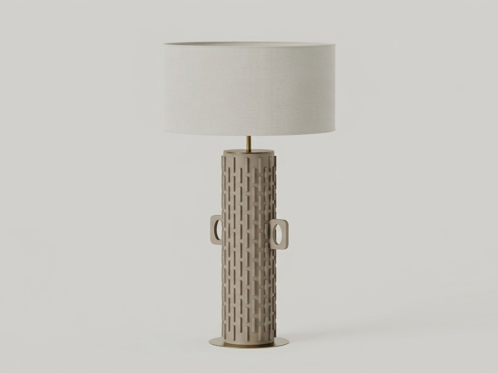 Mobel 6000: lámpara de sobremesa Yut de Aromas del Campo fabricada en metal y cerámica