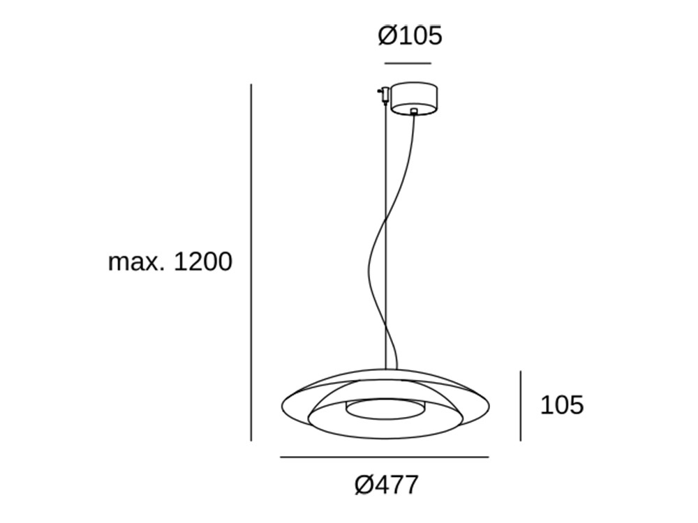 Lámpara de techo Noway CCT