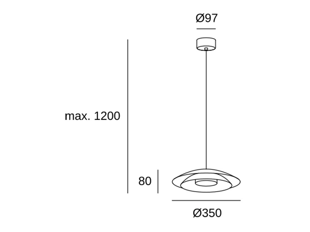 Lámpara de techo Noway CCT