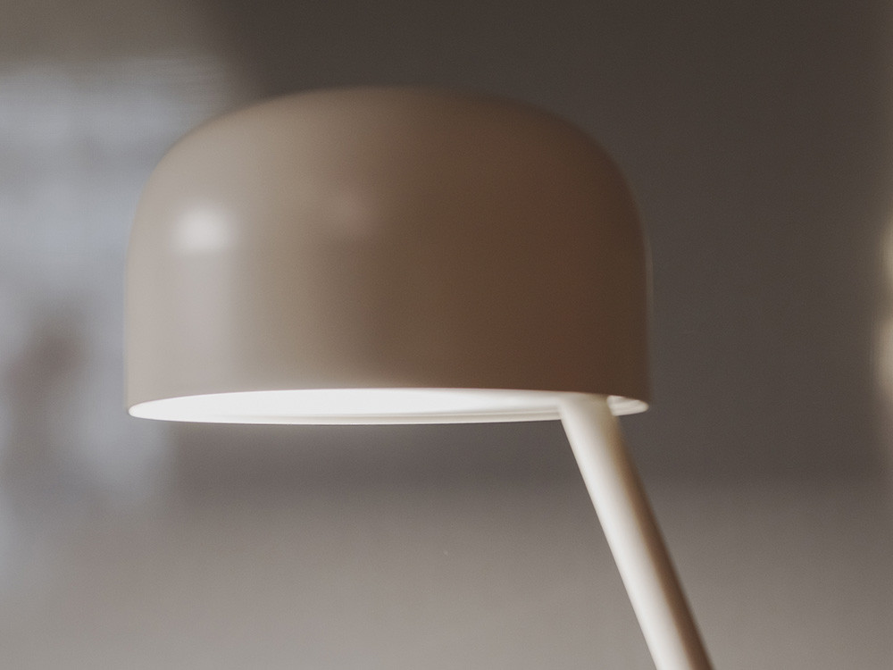 Lámpara de diseño moderno Dara de Leds C4: minimalismo y originalidad con base funcional