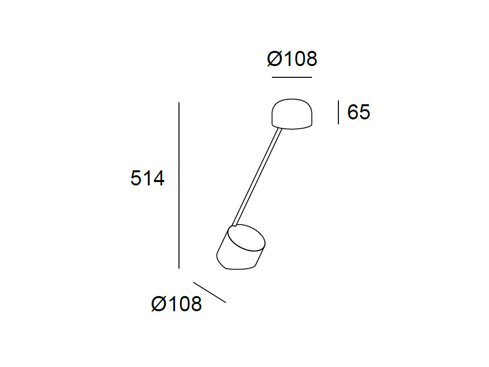 Lámpara de sobremesa moderna Dara: versatilidad de Leds C4 con sistema basculante en 2 acabados