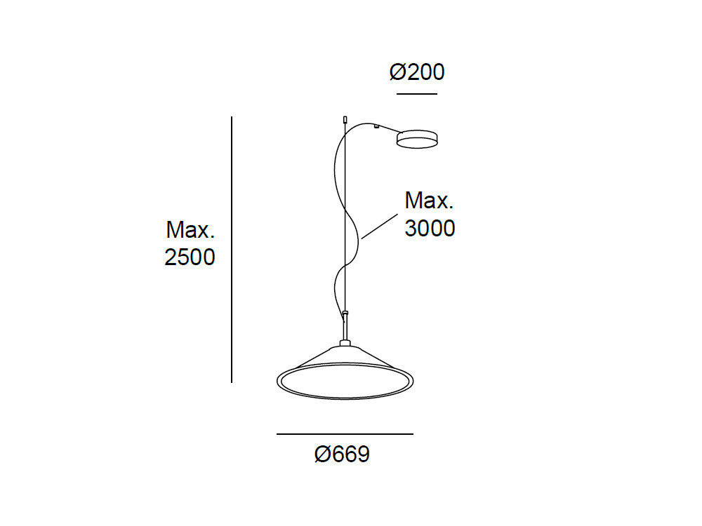 Lámpara de techo Shoemaker de Leds C4: confort acústico y seguridad ignífuga en fieltro artesanal.