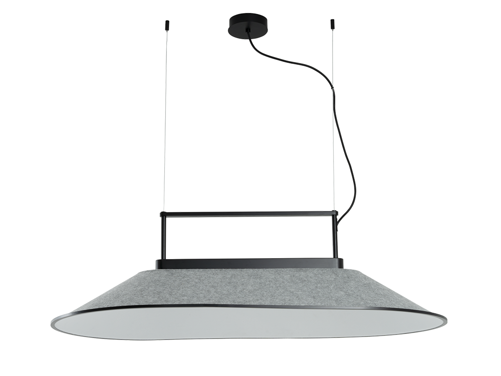 Leds C4: lámpara Shoemaker Big, estética arquitectónica en fieltro reciclado para oficinas y hogares de diseño