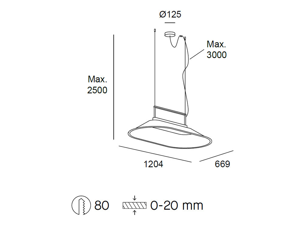 Lámpara de techo Shoemaker Big de Leds C4: sostenibilidad y exclusividad en iluminación fonoabsorbente de gran escala