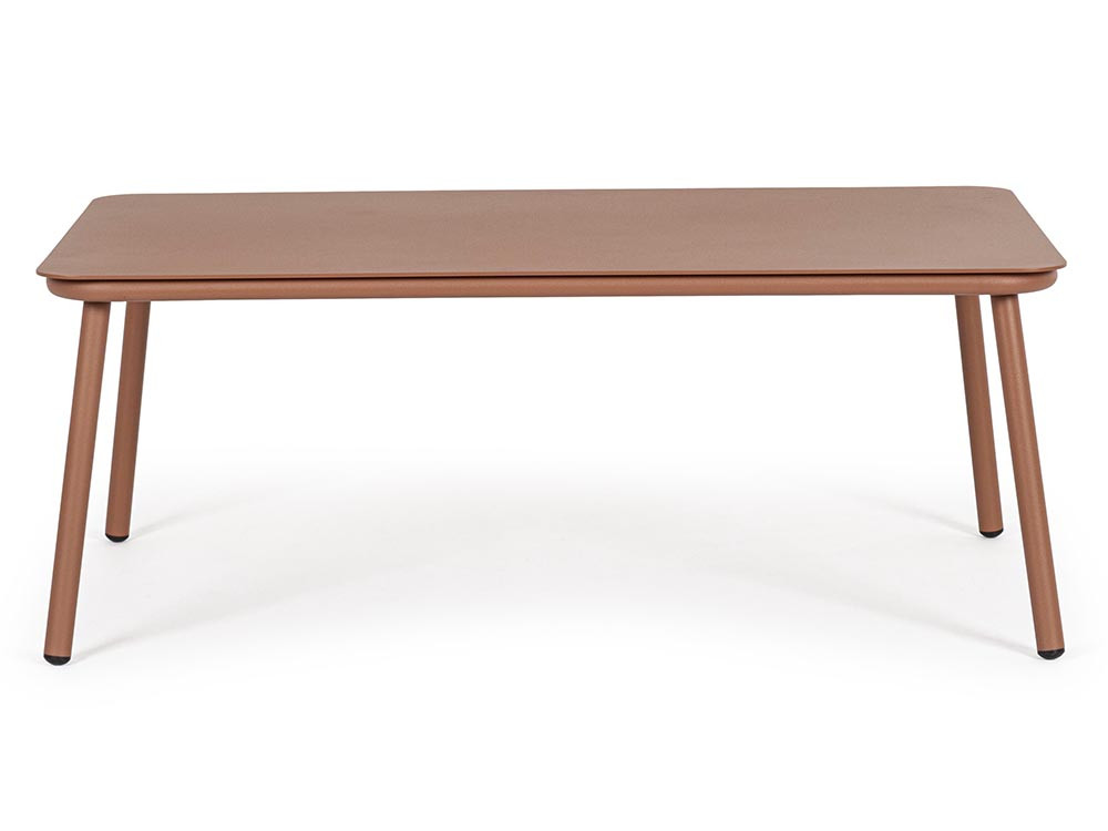 Muebles de terraza modernos: mesa Spike de Bizzotto en aluminio barnizado a polvo