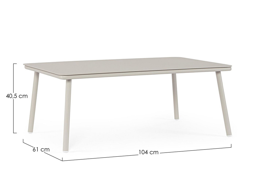 Mesa de aluminio para exterior Spike: colección premium de Bizzotto en 3 acabados