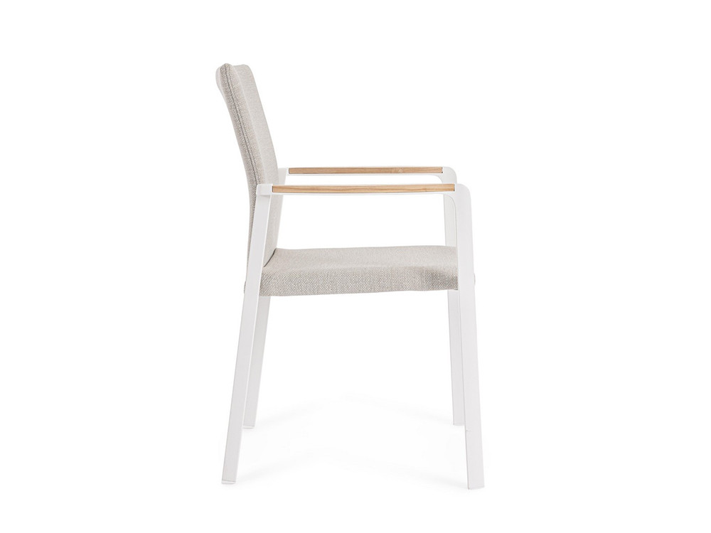 Mobel 6000: silla apilable Jalisco de Bizzotto, elegancia y durabilidad en aluminio para el jardín