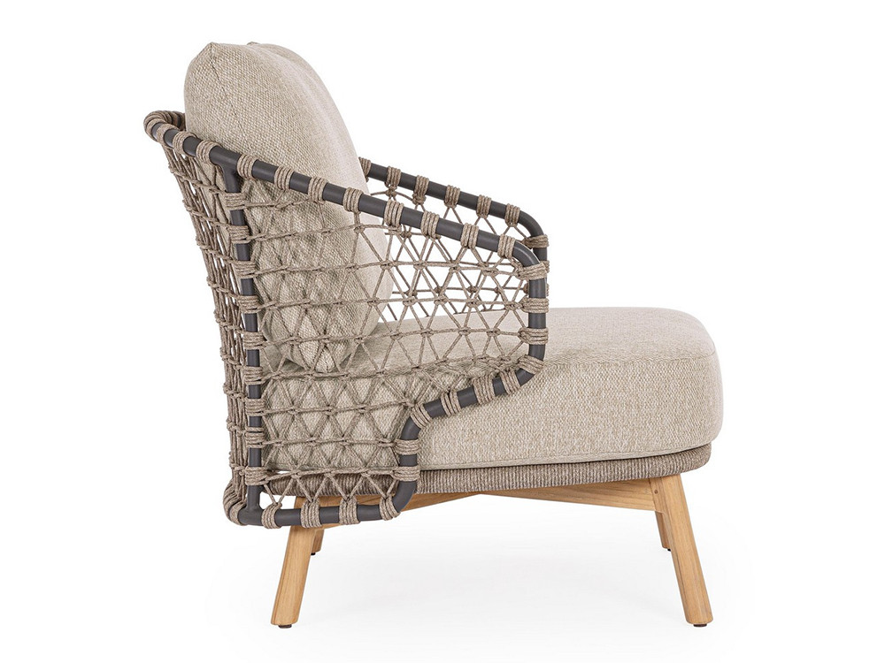 Sillón de diseño para jardín Eularia de Bizzotto: materiales nobles para exteriores de lujo