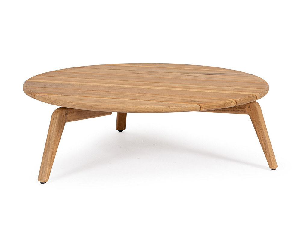 Mesa de centro para exterior Eularia de Bizzotto: diseño premium fabricado en madera de teca maciza